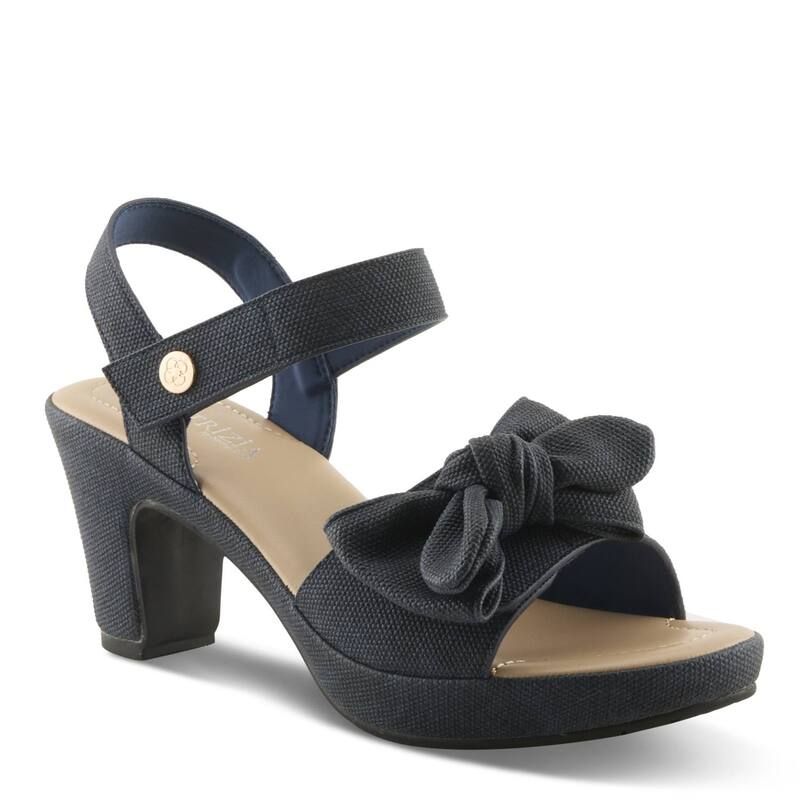 パトリシア レディース シューズ サンダル プラットフォーム ヒール Patrizia Bowdee Womens Platform Block Heel Sandals With Bow Accent Dark Denim Blue デニム