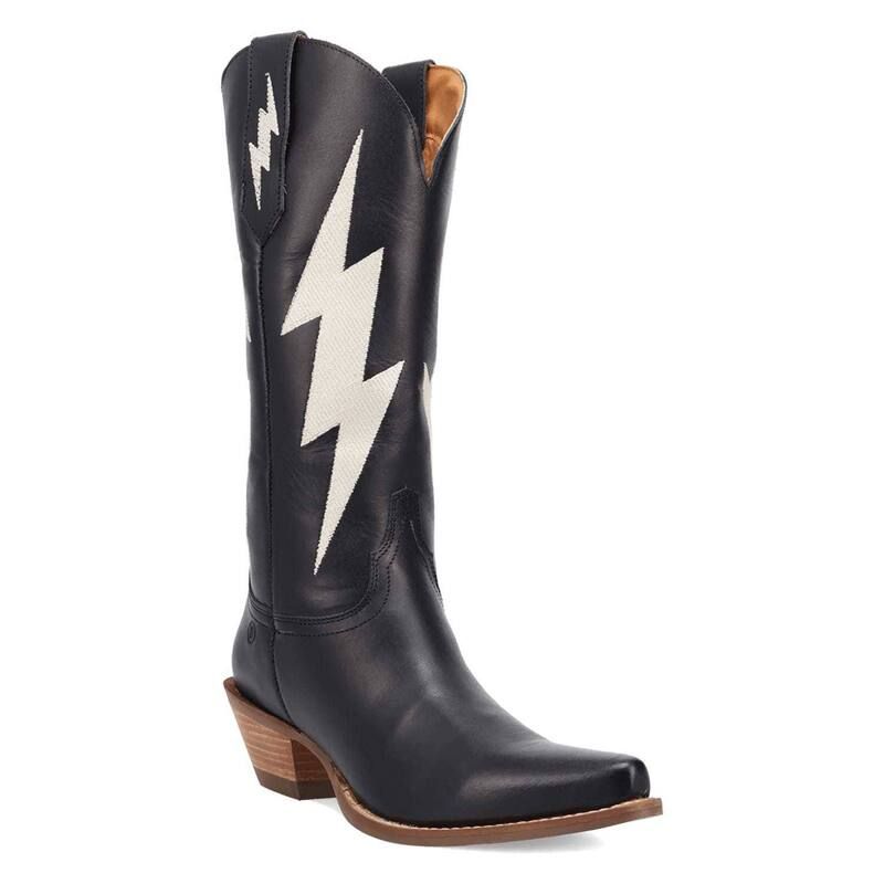 ディンゴ レディース シューズ ブーツ・レインブーツ スエード レザー Dingo Thunderbolt Womensuede Leather Boots Black ブラック