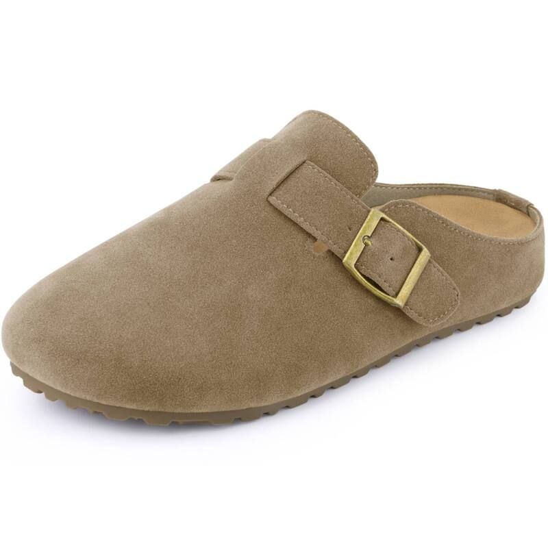 アレグラ ケー レディース シューズ サンダル プラットフォーム スエード ALLEGRA K Womensuede Clogs Cork Platformules with Buckle Slip on Slippers Khaki カーキ