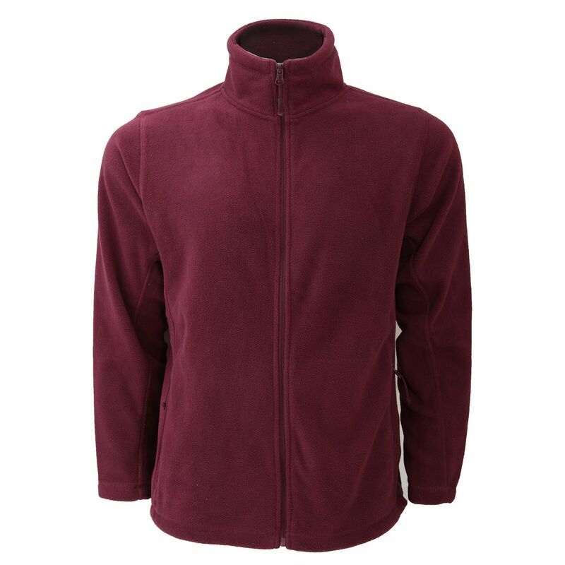 ラッセルアスレチック レディース アウター ジャケット・ブルゾン フリース Russell Athletic Russell Mens Full Zip Outdoor Fleece Jacket Burgundy バーガンディ
