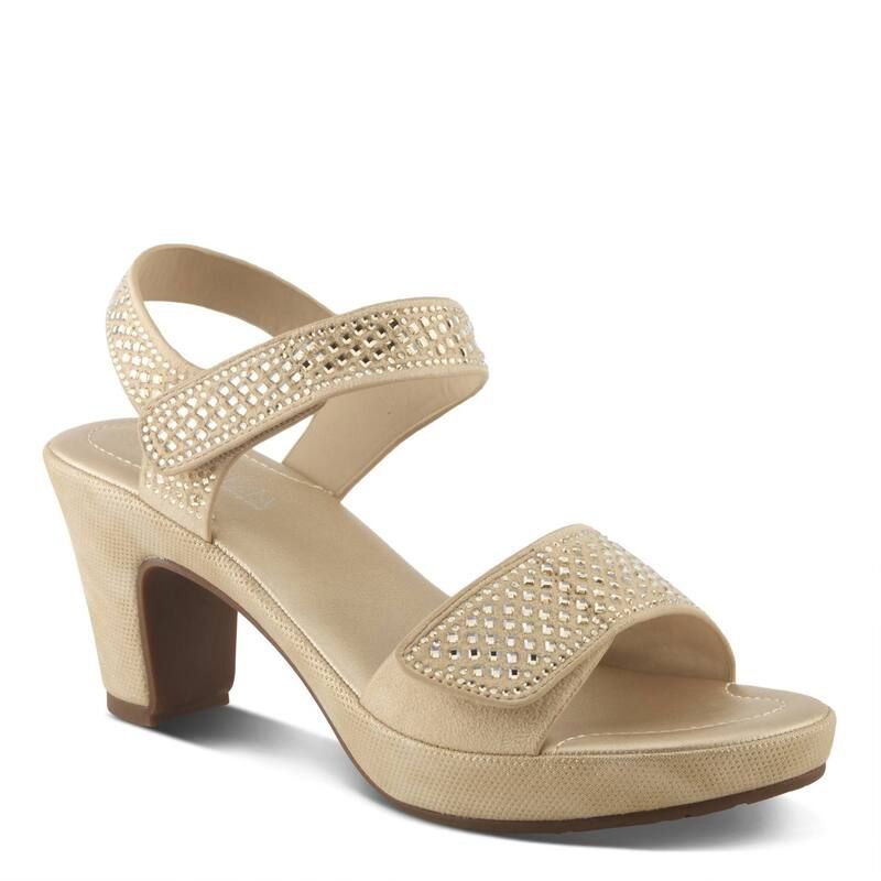 パトリシア レディース シューズ サンダル ヒール Patrizia Shine Womens Woven Slingback Heeled Sandals Gold ゴールド