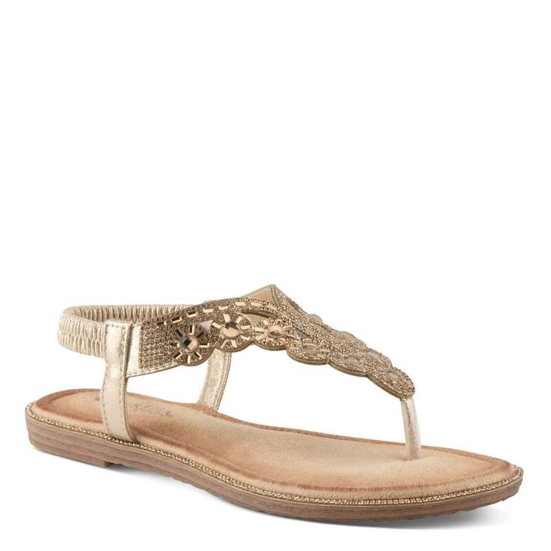 パトリシア レディース シューズ サンダル Patrizia Parry Womens Beaded Thong Sandalsoft Gold ゴールド
