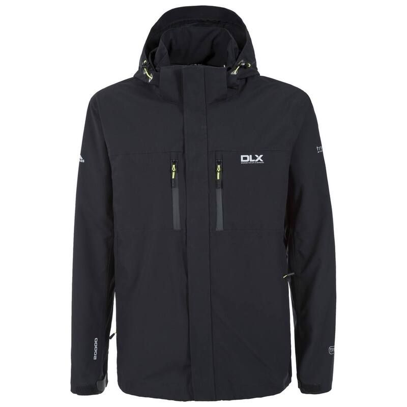 トレスパス レディース アウター ジャケット・ブルゾン Trespass Mens Oswalt DLX Waterproof Jacket Black ブラック