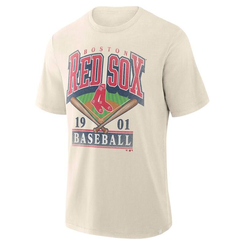 ファナティクス レディース トップス Tシャツ プリントール Fanatics Mens Profile Cream Boston Red Sox Big Tall Screen PrintShirt Rsx Beige ベージュ