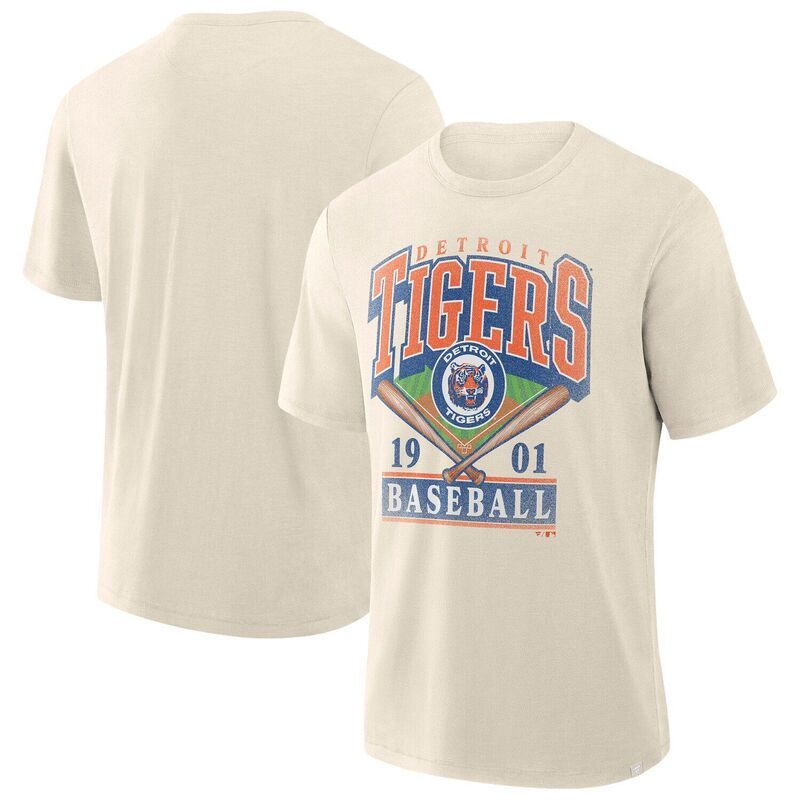 ファナティクス レディース トップス Tシャツ プリントール Fanatics Mens Profile Cream Detroitigers Big Tall Screen PrintShirtgr Beige ベージュ