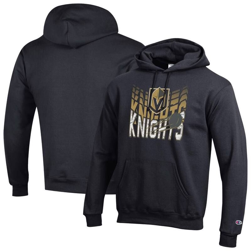 チャンピオン レディース トップス Tシャツ パーカー Mens Champion Black Vegas Golden Knights Powerblend Hoodie Lvk Black ブラック