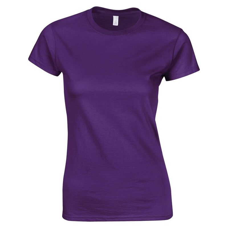 ギルダン レディース トップス Tシャツ コットン Gildan WomensLadiesoftstyle Plain Ringspun Cotton Fitted TShirt Purple パープル 7,686円