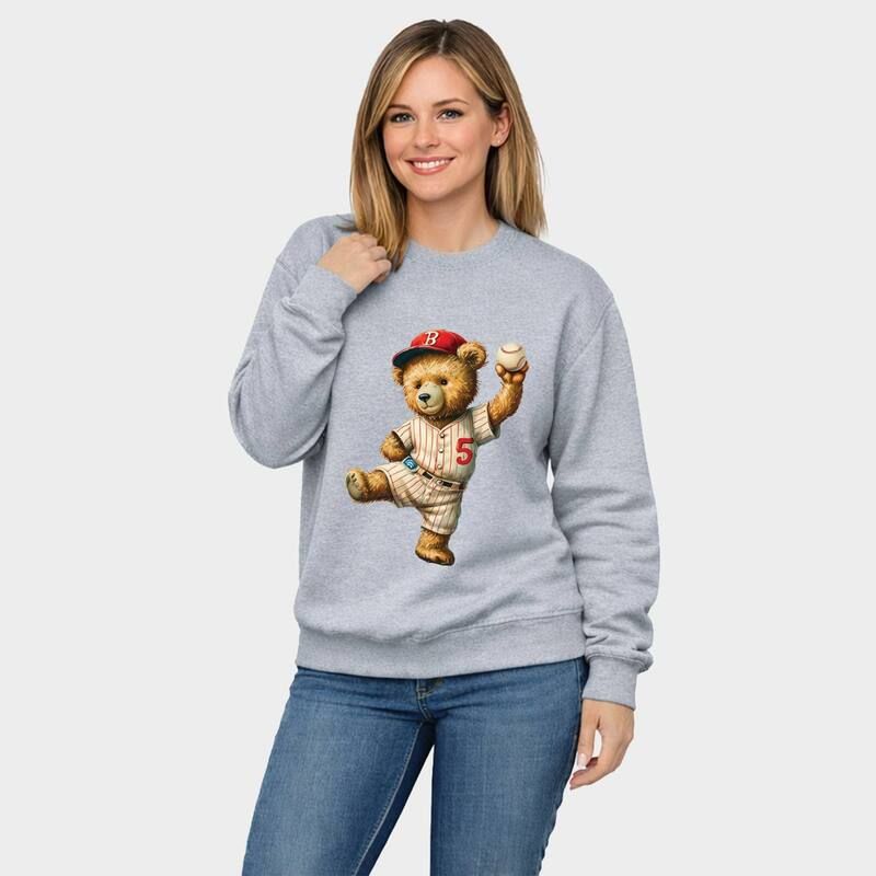 Simply Sage Market レディース トップス Tシャツ スウェット グラフィック Simply Sage Market Baseball Bear Womens Graphic Sweatshirt Graphite グラファイト 10,625円