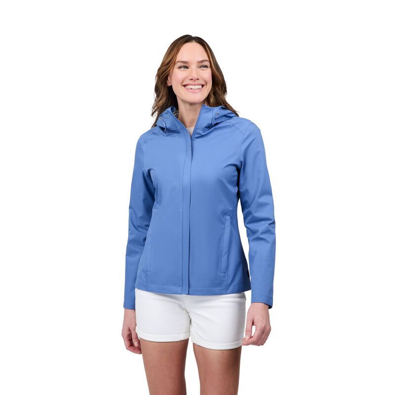 フリー カントリー レディース アウター ジャケット・ブルゾン Free Country Womens X2O Packable Rain Jacket Chambray