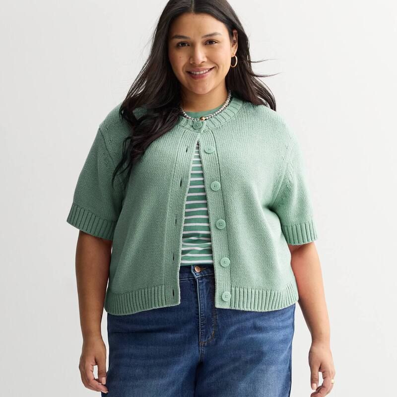 ソノマ レディース アウター ニット・セーター Womensonoma Goods For Life Short Sleeve Sweater Suede Green グリーン