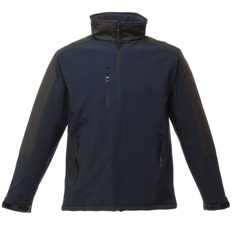 レガッタ レディース アウター ジャケット・ブルゾン Regatta Mens Hydroforce 3Layer Softshell Jacket Wind Resistant Waterepellent Breathable Navy And Black
