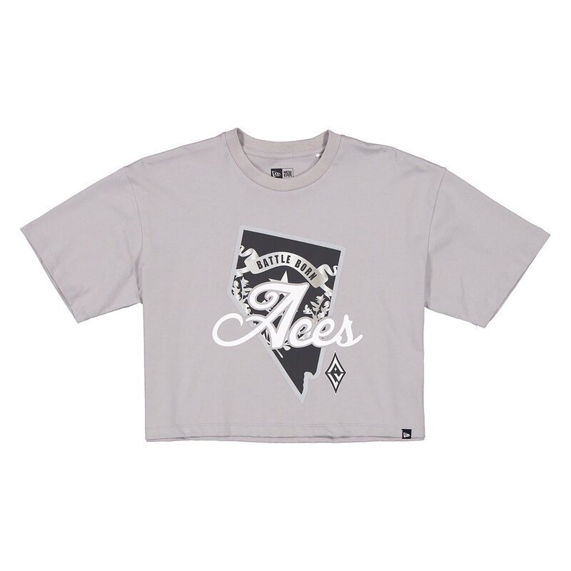 ニューエラ レディース トップス Tシャツ Womens New Era Gray Las Vegas Aces 2026 WNBA Draft Hometown Boxy TShirt Wnb Grey グレー 9,735円