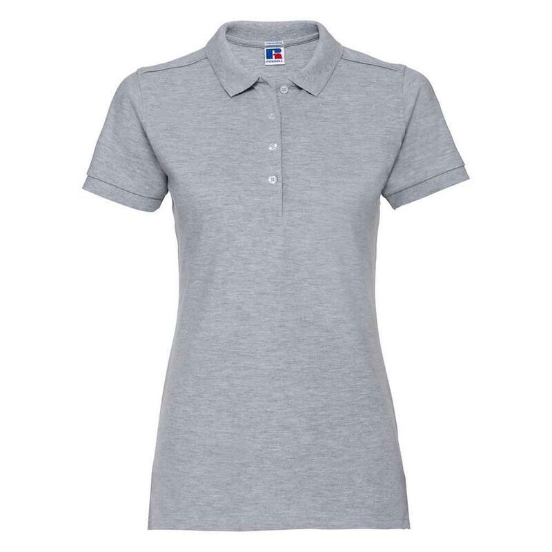ラッセルアスレチック レディース トップス Tシャツ ポロシャツ Russell Athletic Russell WomensLadies Pique Stretch Polo Shirt Light Oxford