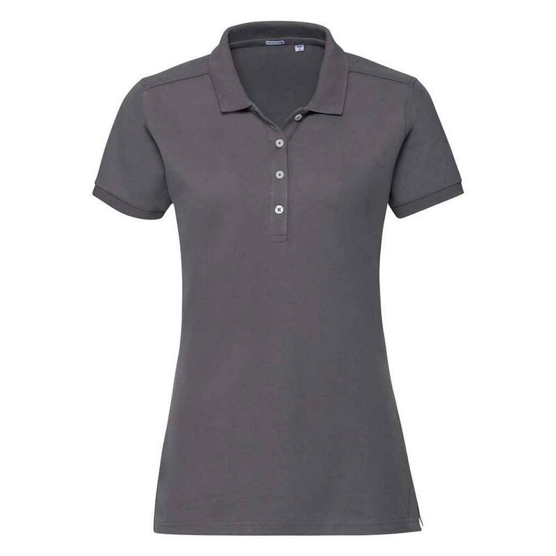 ラッセルアスレチック レディース トップス Tシャツ ポロシャツ Russell Athletic Russell WomensLadies Pique Stretch Polo Shirt Convoy Gray グレー