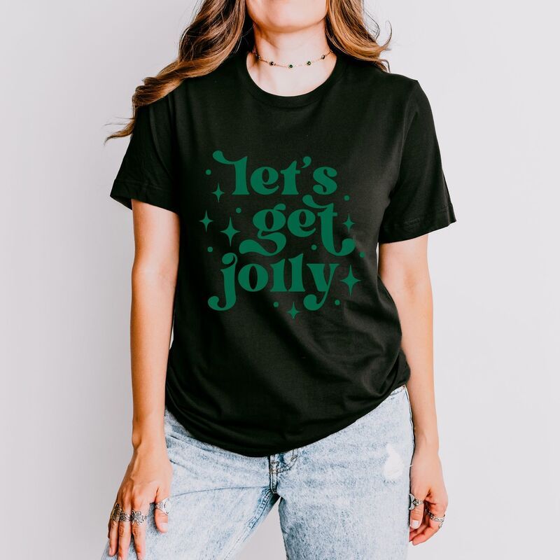 Simply Sage Market レディース トップス Tシャツ グラフィック Simply Sage Market Whimsicalets Get Jolly Womenshort Sleeve Graphic TShirt Black ブラック