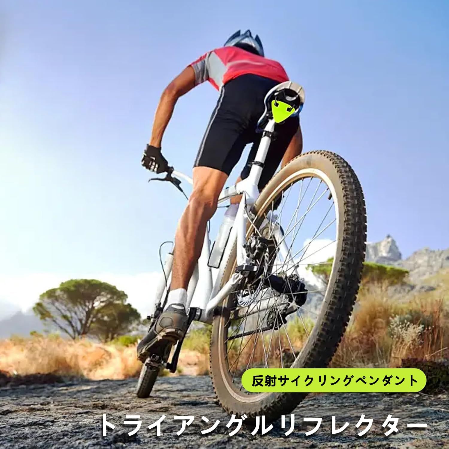 自転車用リフレクター 夜間の後方反射警告サイン 男女兼用サイクリング