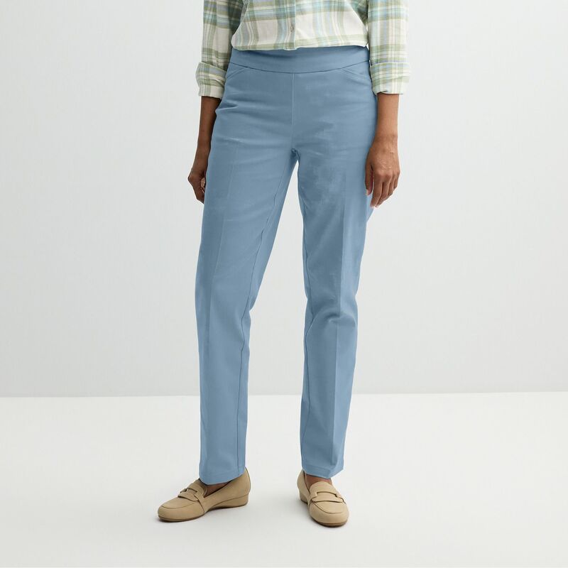 クロフト＆バロー レディース ボトムス カジュアルパンツ Womens Croft Barrow Effortlesstretch PullOn StraightLeg Pants Distant Sky