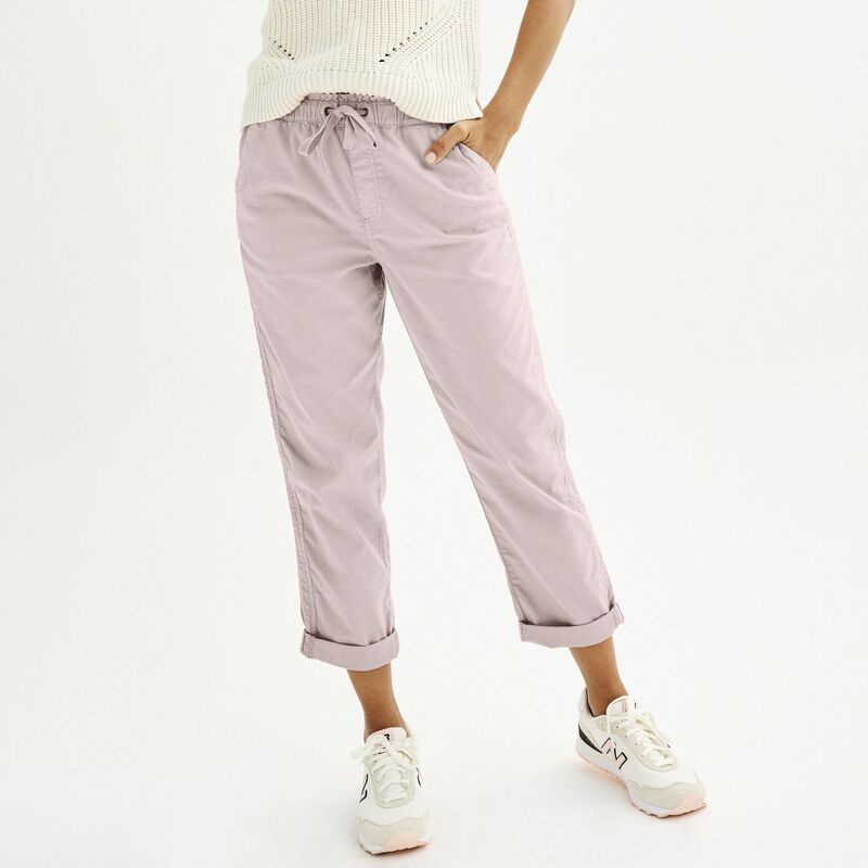 ソノマ レディース ボトムス カジュアルパンツ キャップ Womensonoma Goods For Lifeasy Paper Bag Waist Capri Lilac Shiver ライラック