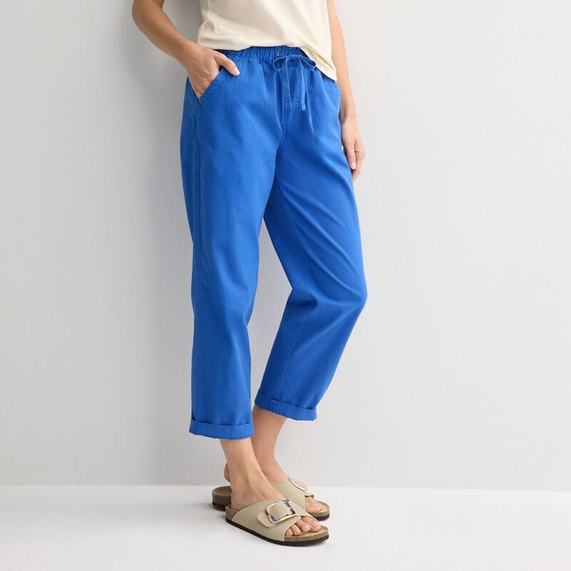 ソノマ レディース ボトムス カジュアルパンツ キャップ Womensonoma Goods For Lifeasy Paper Bag Waist Capri Kalino Blue ブルー