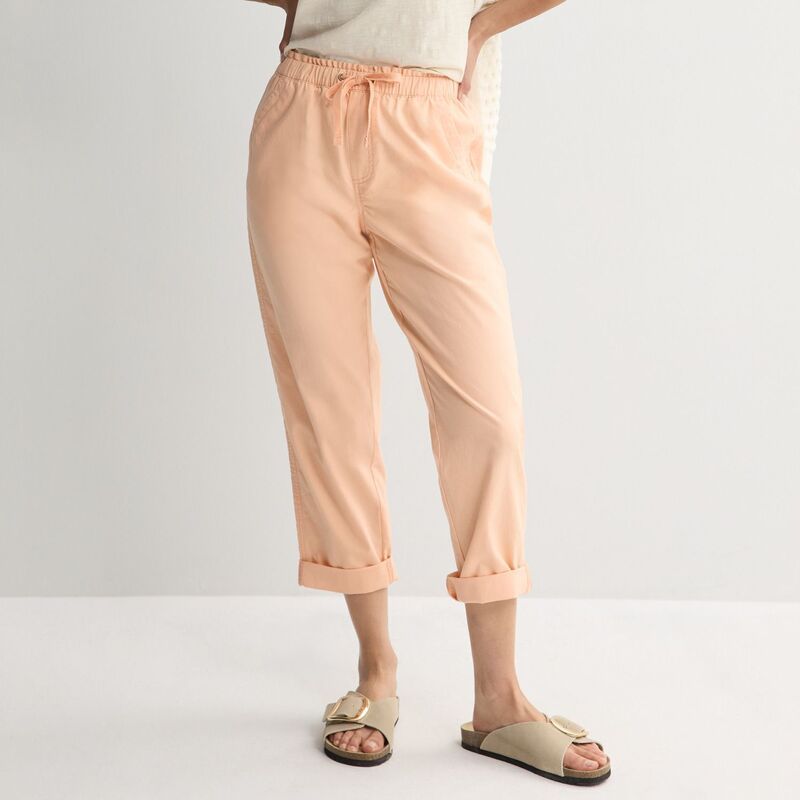 ソノマ レディース ボトムス カジュアルパンツ キャップ Womensonoma Goods For Lifeasy Paper Bag Waist Capri Veranda Peach ピーチ