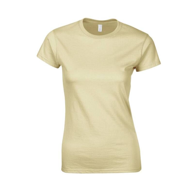 ギルダン レディース トップス Tシャツ コットン Gildan WomensLadiesoftstyle Ringspun Cotton TShirt Sand サンド
