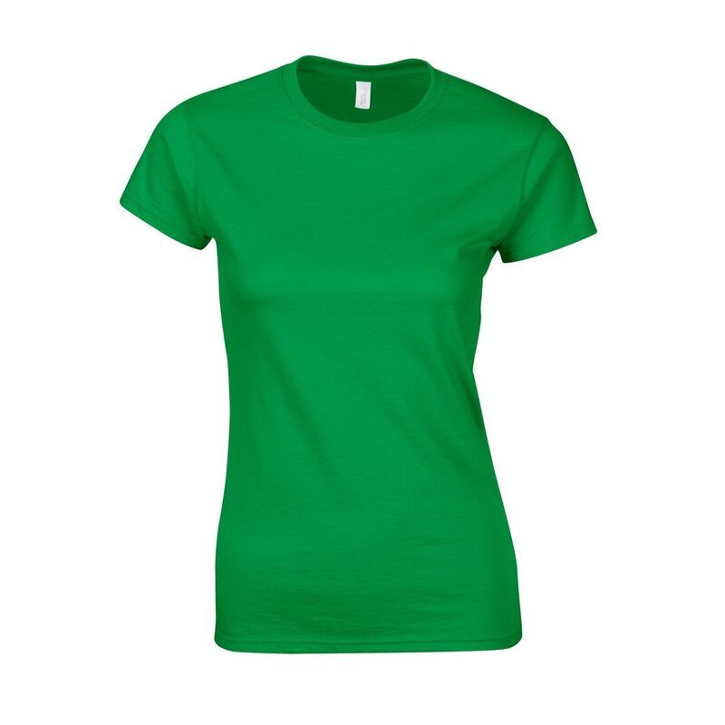 ギルダン レディース トップス Tシャツ コットン Gildan WomensLadiesoftstyle Ringspun Cotton TShirt Irish Green グリーン