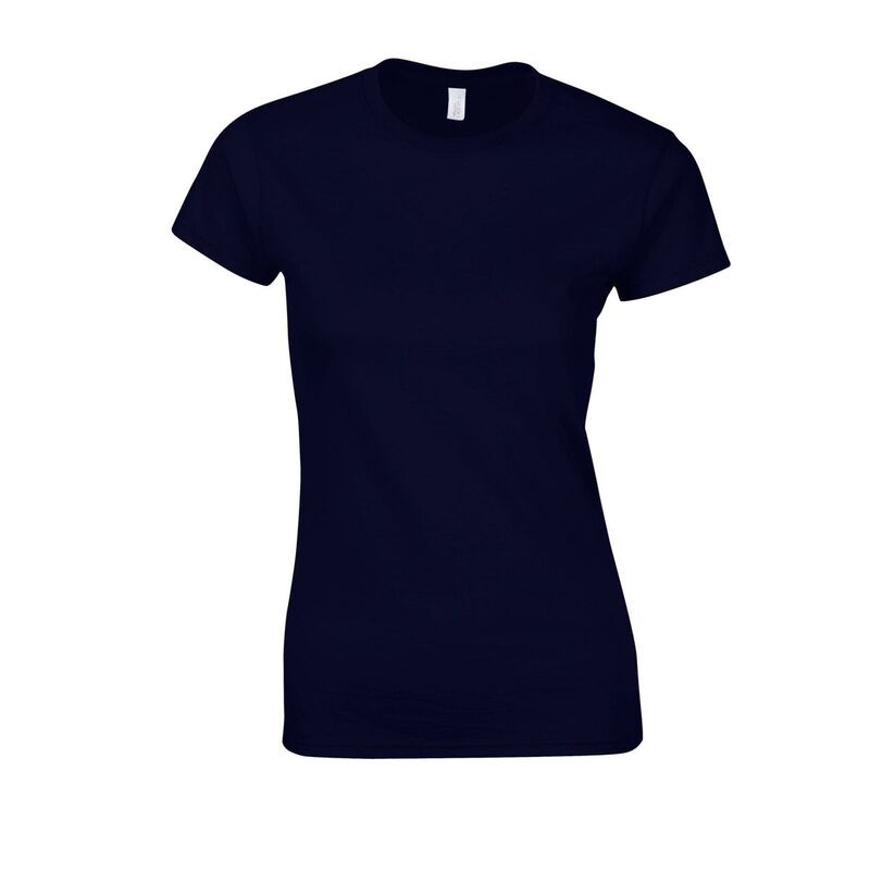 ギルダン レディース トップス Tシャツ コットン Gildan WomensLadiesoftstyle Ringspun Cotton TShirt Navy ネイビー