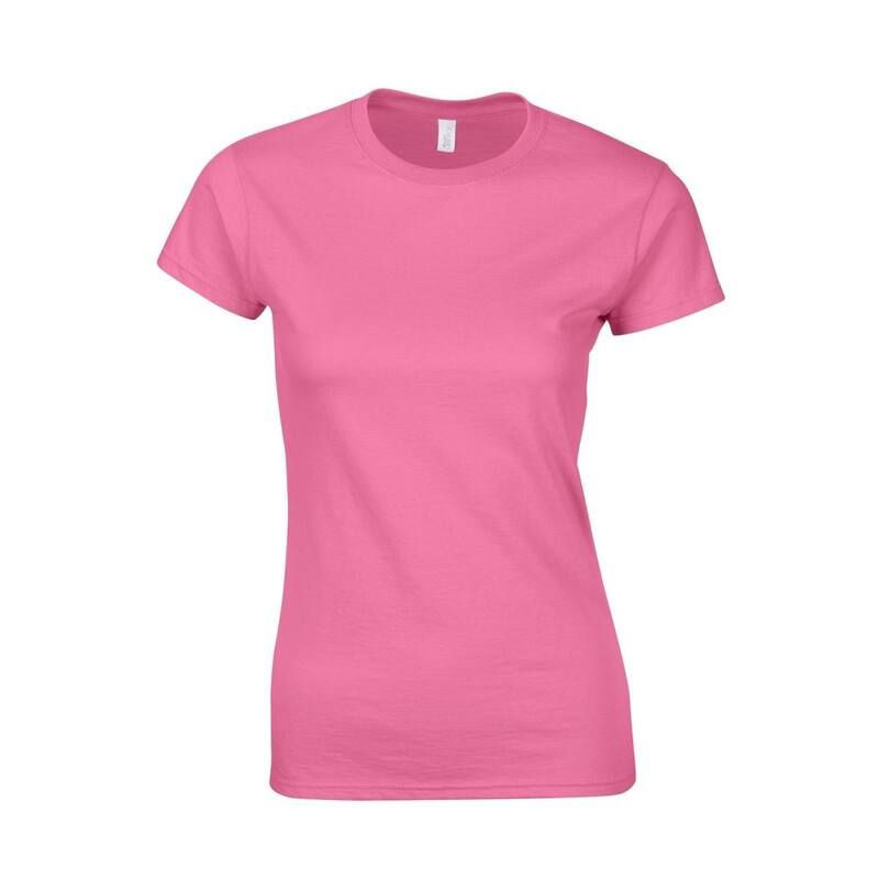 ギルダン レディース トップス Tシャツ コットン Gildan WomensLadiesoftstyle Ringspun Cotton TShirt Azalea