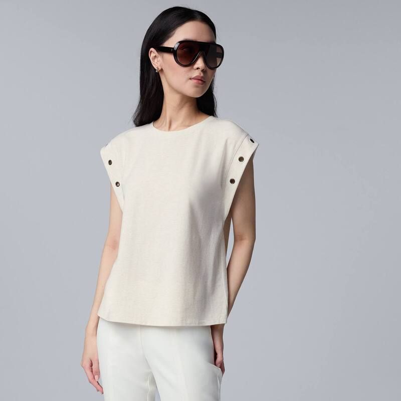 ヴェラウォン レディース トップス Tシャツ Womensimply Vera Wangrommet Dolman Tee Ash Gray Brown グレー