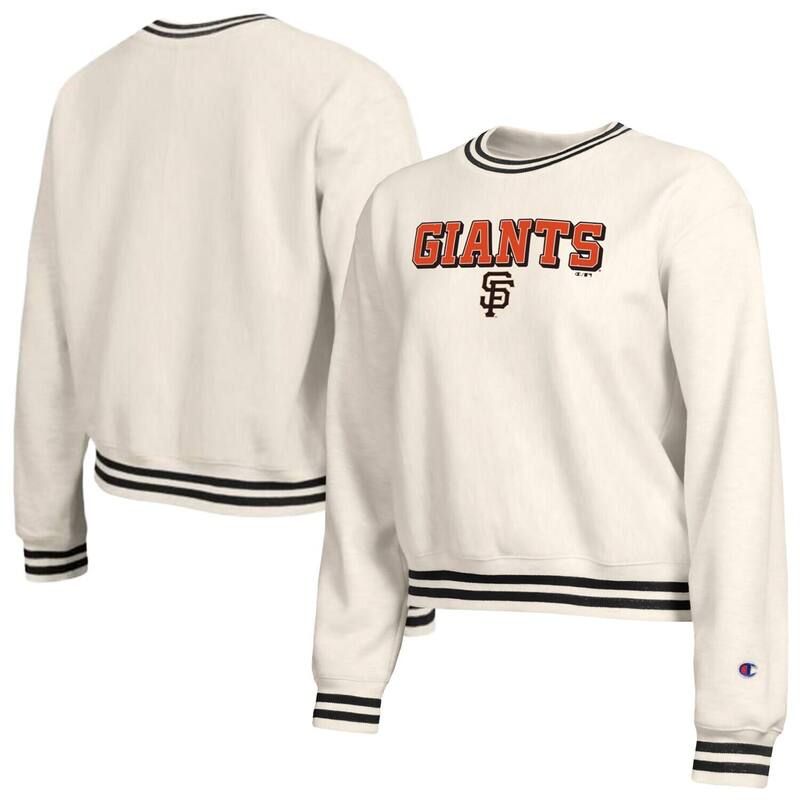 チャンピオン レディース トップス Tシャツ スウェット Womens Champion Cream San Francisco Giants Reverse Weave Sweatshirt Gnt Beige ベージュ