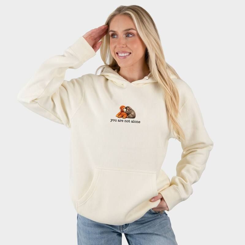 Simply Sage Market レディース トップス Tシャツ モンク パーカー グラフィック Simply Sage Market You Are Not Alone Punch the Monkey Womens Graphic Hoodie Cre