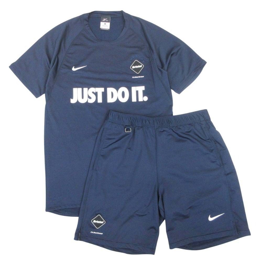 Nike F.C.R.B. ジャージ ネイビーFC Real Bristol 美品 NIKE x F.C.Real Bristol F.C.R.B ナイキ エフシーレアル
