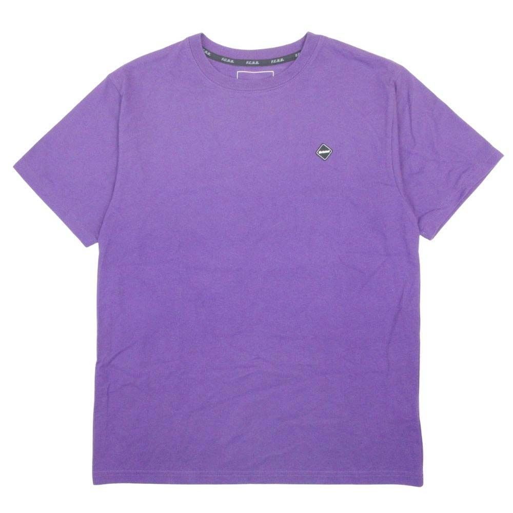 美品 F.C.Real Bristol FCRB エフシーレアルブリストル 20ss ロゴワッペン Tシャツ カットソー トップス 半袖 S 紫 パープル メンズ 古着 中古 USED