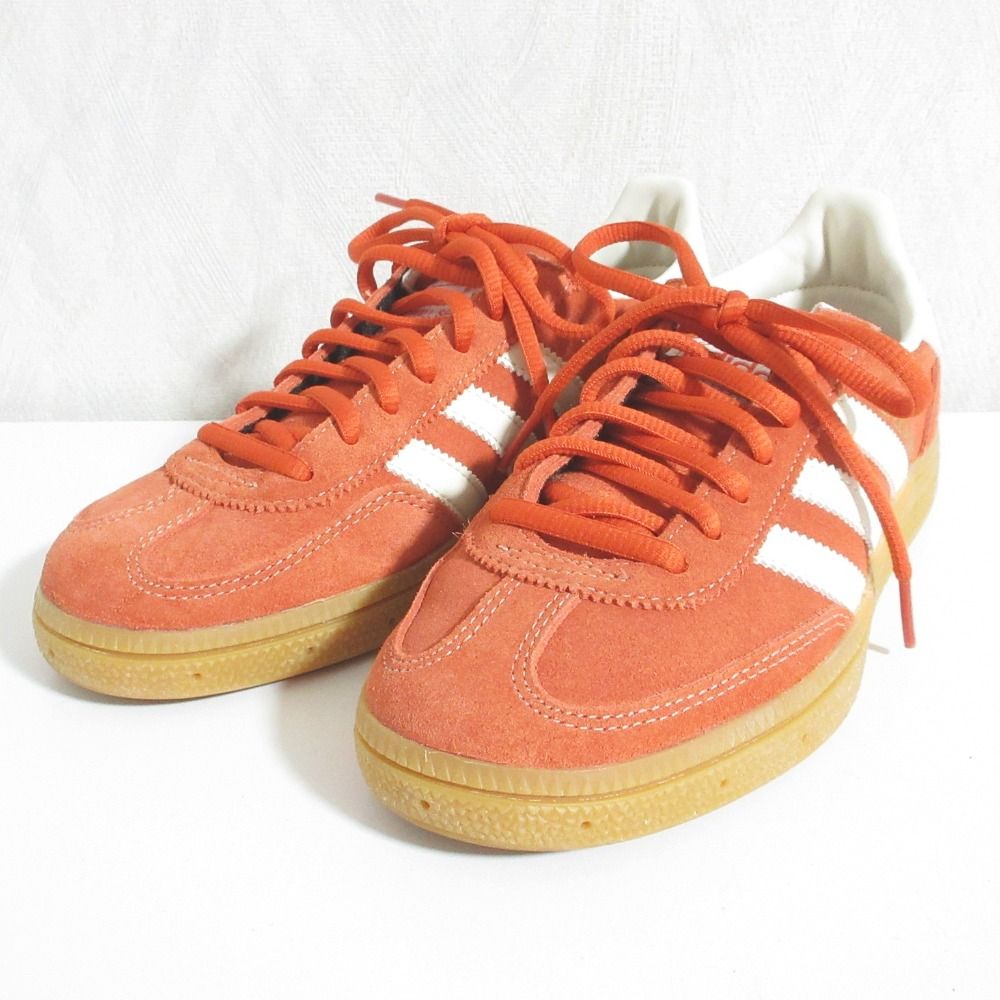 美品 adidas アディダスオリジナルス HANDBALL SPEZIAL ハンドボール スペツィアル スニーカー IG6191 22.5cm オレンジ レディース 古着 中古 USED