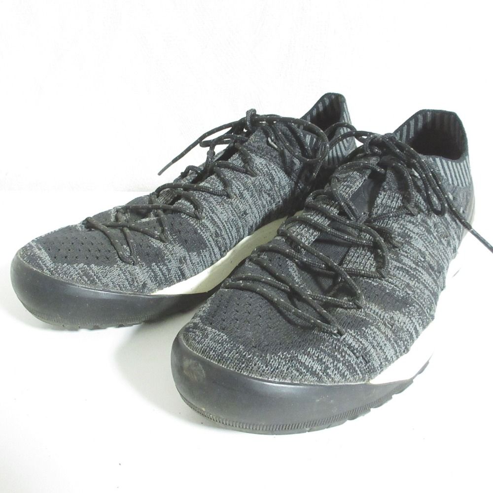 美品 MAMMUT マムート HUECO KNIT LOW ニット スニーカー 3020-06200 サイズUK5.5 US7 24cm ブラック グレー レディース 古着 中古 USED