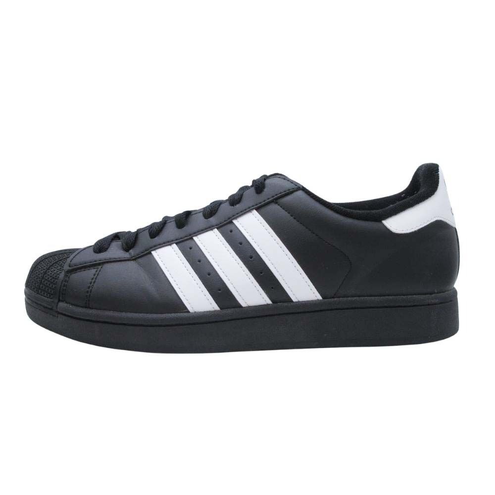 良品 adidas アディダス SUPERSTAR TD スーパースター スニーカー シェルトゥ ローカット 靴 シューズ JI3156 27.0cm 黒 ブラック メンズ 古着 中古 USED