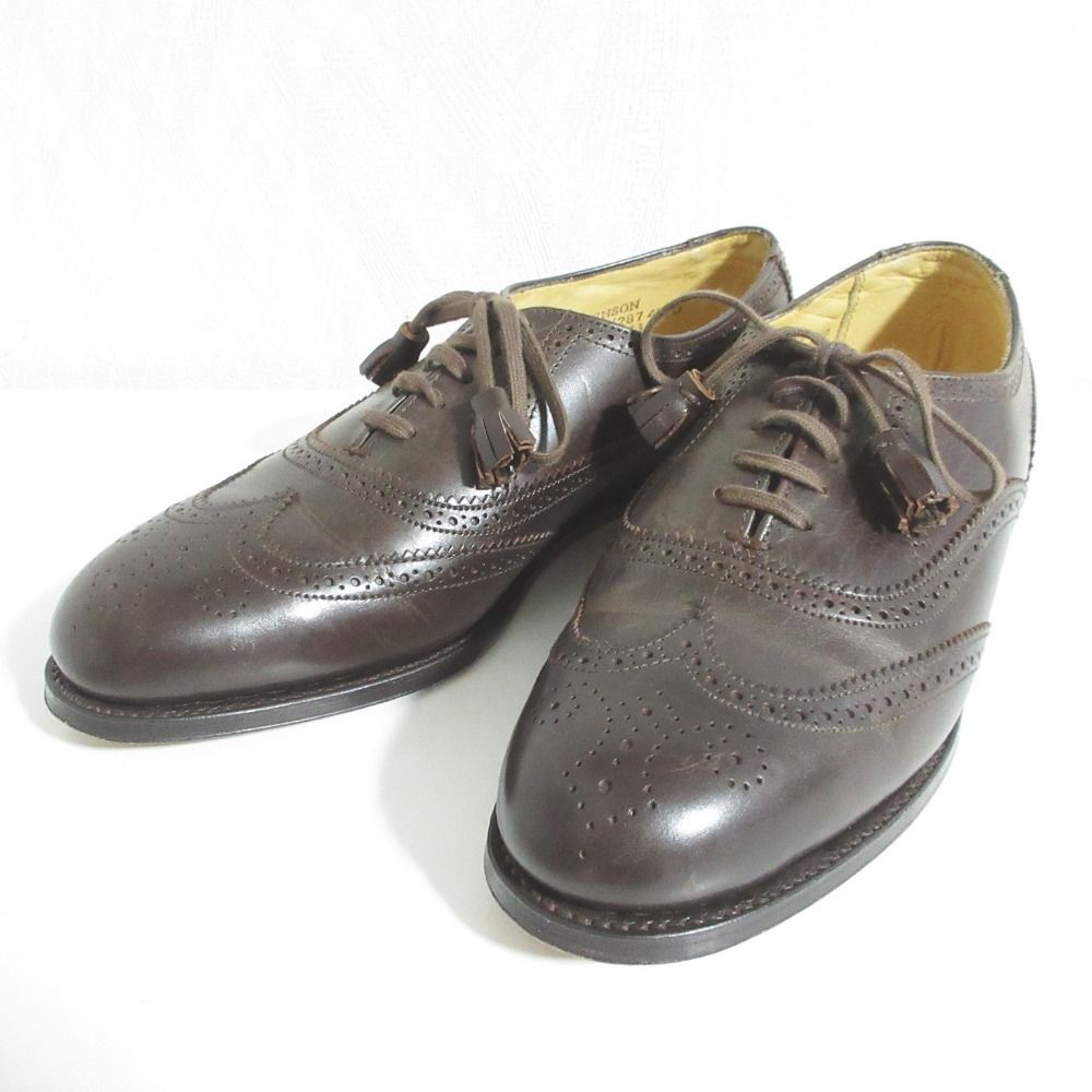 GRENSON グレンソン レザー ウイングチップ メダリオン レースアップ シューズ 4 1/2 約23.5cm ブラウン レディース 古着 中古 USED