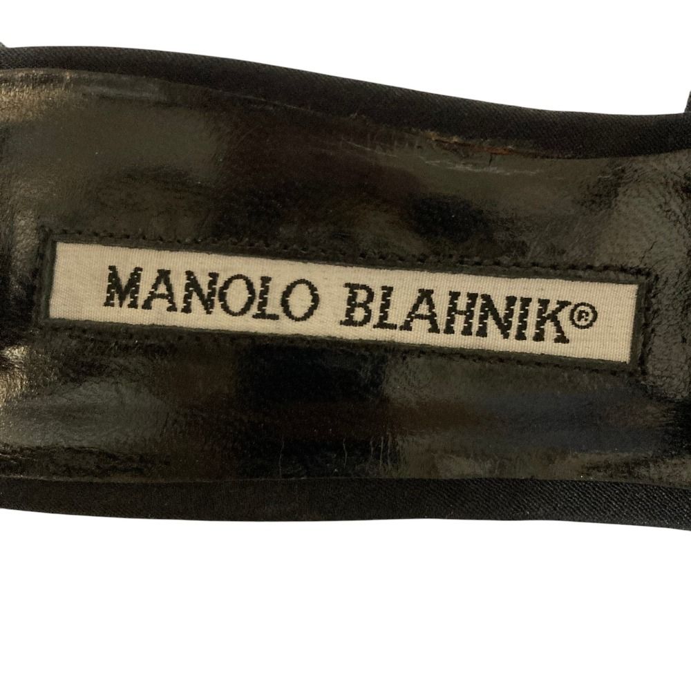 美品 MANOLO BLAHNIK マノロブラニク ビジュー ポインテッドトゥ
