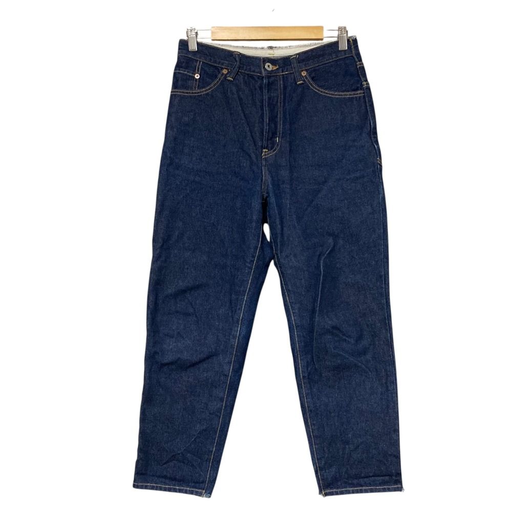 美品 JOHN BULL ジョンブル テーパード デニムパンツ 221-0231 S インディゴ レディース 古着 中古 USED