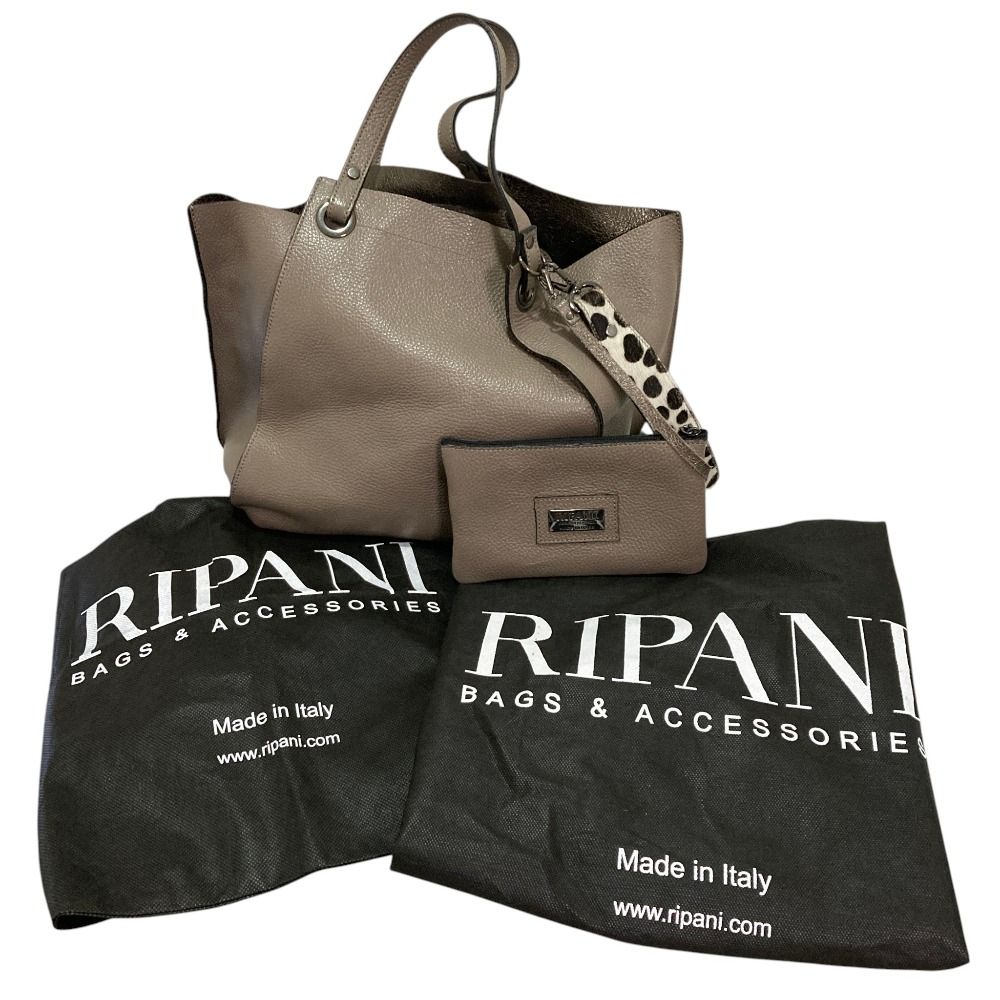 良品 RIPANI リパーニ レザー 2way トートバッグ ショルダーバッグ 