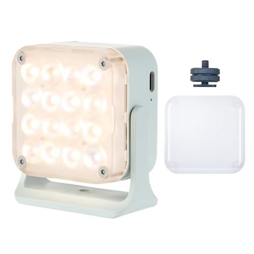 NANLITE pico 撮影用ライト LEDポケットライト フルカラー RGBW 色温度2700-7500K オンカメラライト ビデオライト ショート動画/Vlog/物撮り/Live配信 国内正規品 ミントブルーpms 557c628b