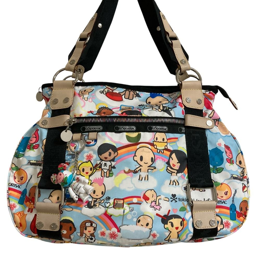 良品 LeSportsac レスポートサック tokidoki コラボ トートバッグ マルチカラー レディース 古着 中古 USED