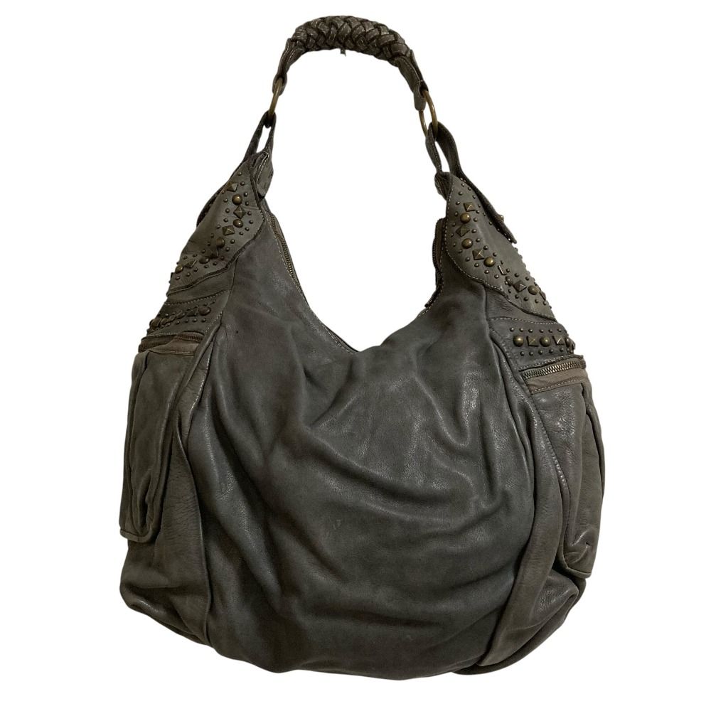 GIORGIO BRATO ジョルジオブラット スタッズ レザー トートバッグ 