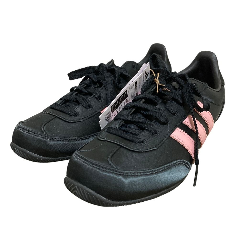 未使用 adidas JAPAN アディダス スニーカー KI4250 サイズUS8 25cm ブラック×ピンク レディース 古着 中古 USED