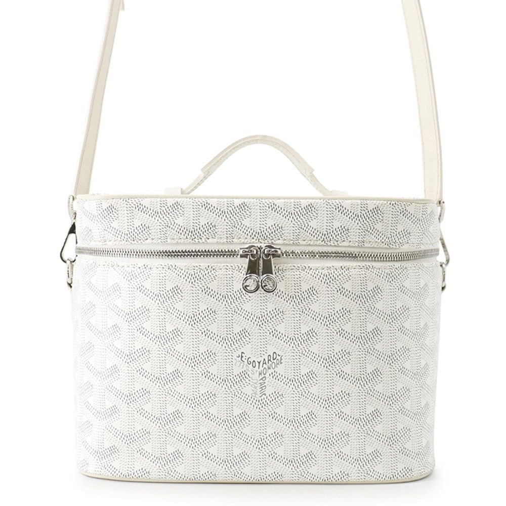 ゴヤール ハンドバッグ ミューズ ヴァニティケース PVC レザー MUSEVAPMLTY50CL50P GOYARD 白 2way