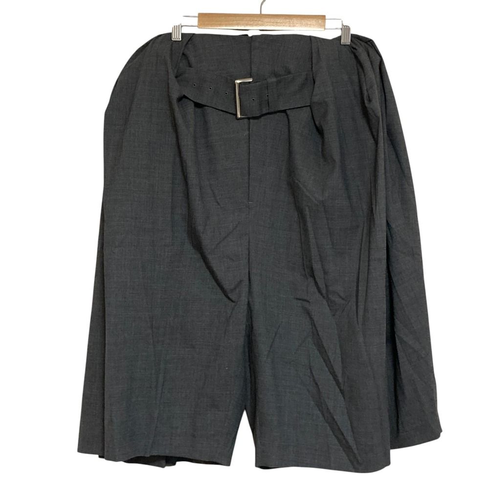 美品 25AW TOGA トーガ Wool tropical half pants ウールトロピカルハーフパンツ TA252ーFF096 サイズ36 グレー レディース 古着 中古 USED