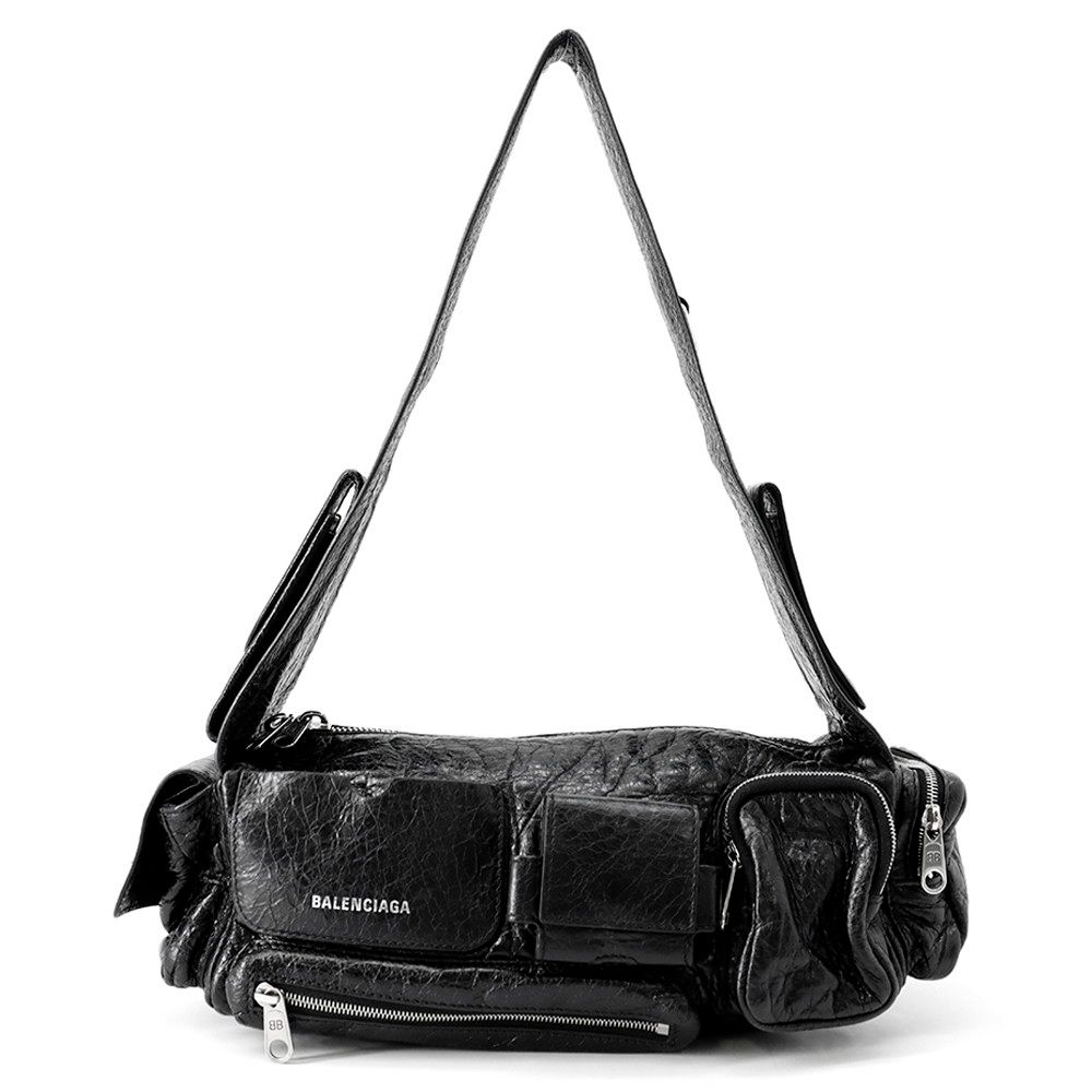 バレンシアガ ショルダーバッグ スーパービジー BALENCIAGA バッグ 黒