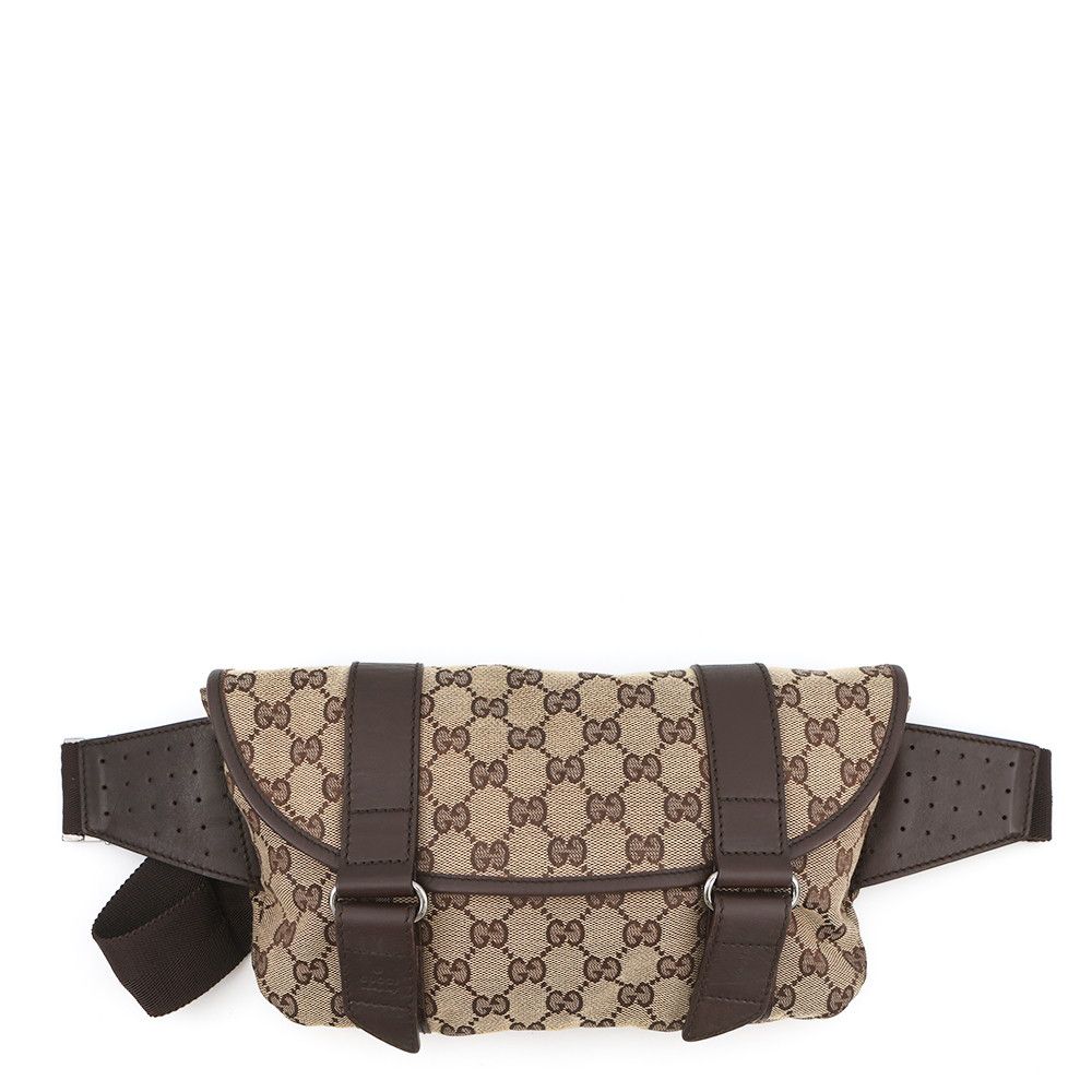 グッチ ボディバッグ GGキャンバス/レザー 145851 GUCCI ウエストバッグ