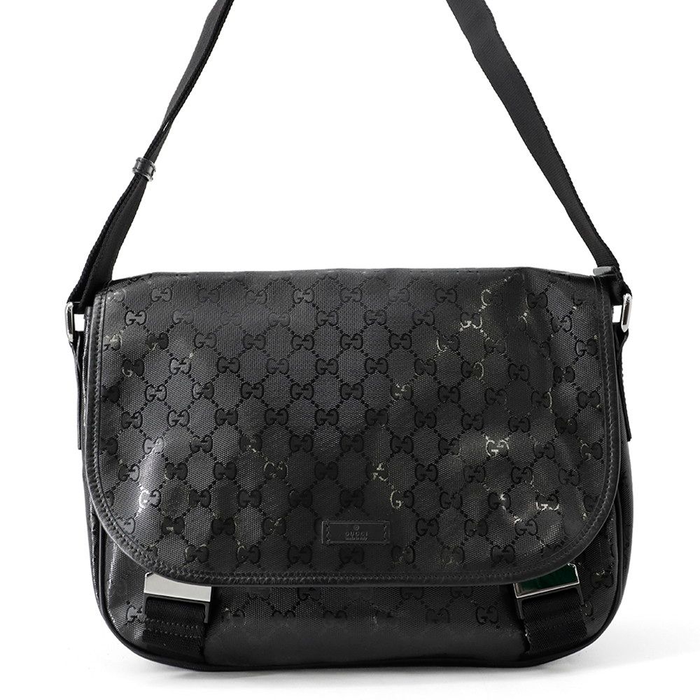 グッチ ショルダーバッグ GGインプリメ 201732 GUCCI バッグ 斜め掛け 黒