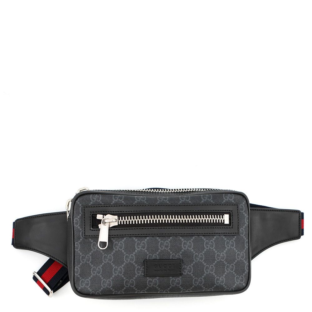 グッチ ボディバッグ GGスプリーム 474293 GUCCI ウエストバッグ メンズ 黒